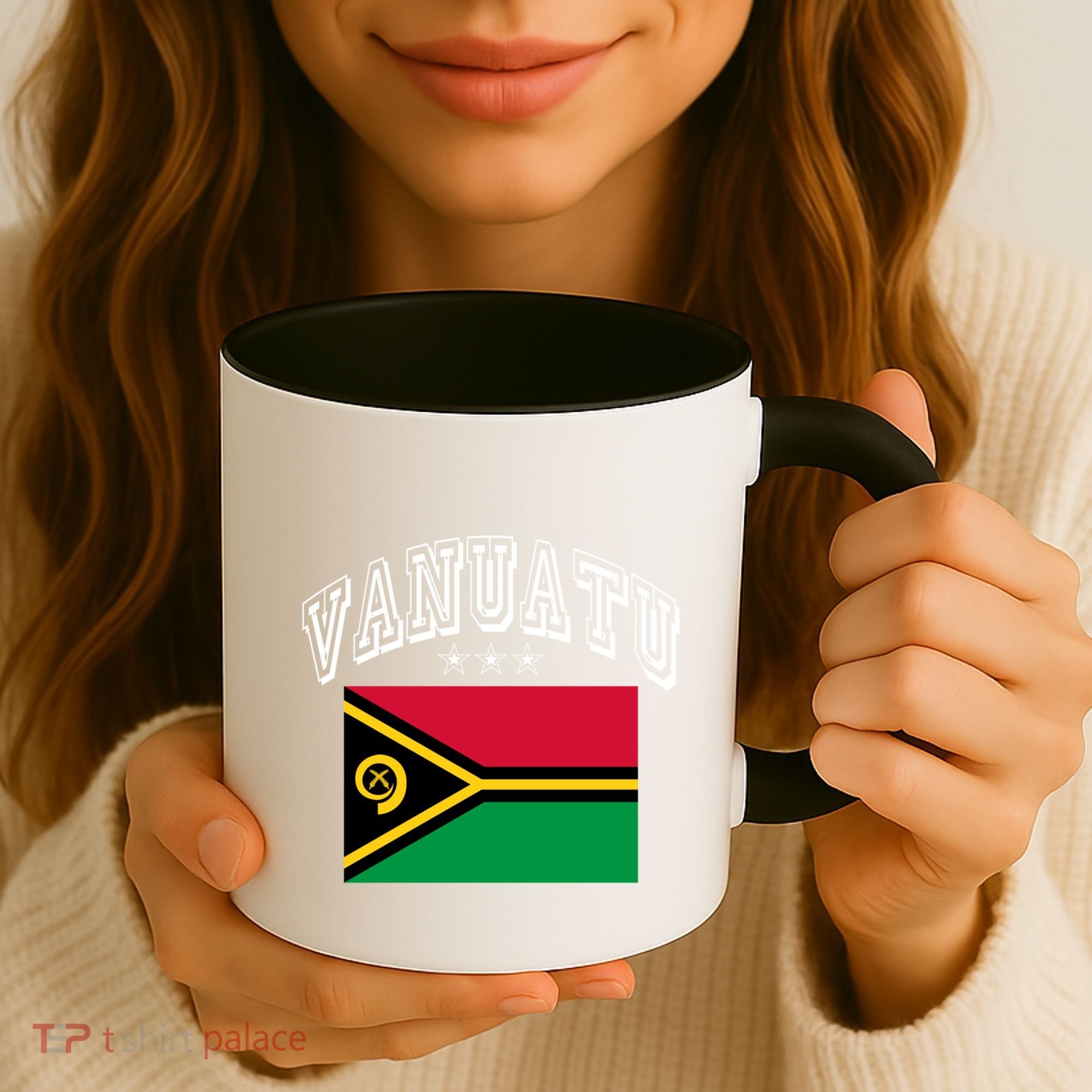 Vanuatu Patriotic Throwback Flag Souvenir Gift Coffee Mug