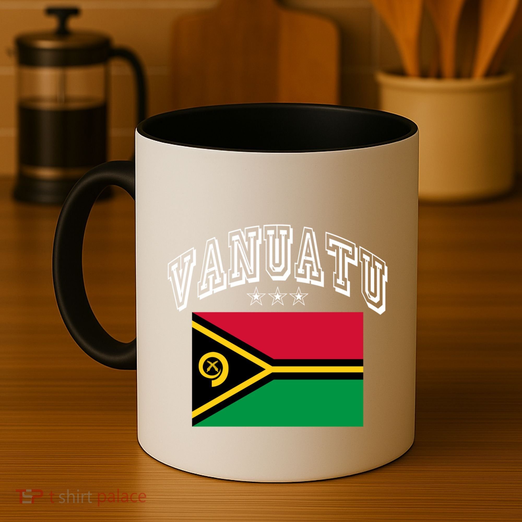 Vanuatu Patriotic Throwback Flag Souvenir Gift Coffee Mug