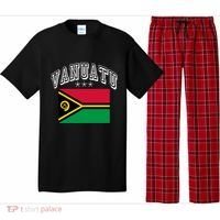 Vanuatu Patriotic Throwback Flag Souvenir Gift Pajama Set thumb 0