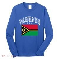 Vanuatu Patriotic Throwback Flag Souvenir Gift Long Sleeve Shirt thumb 0