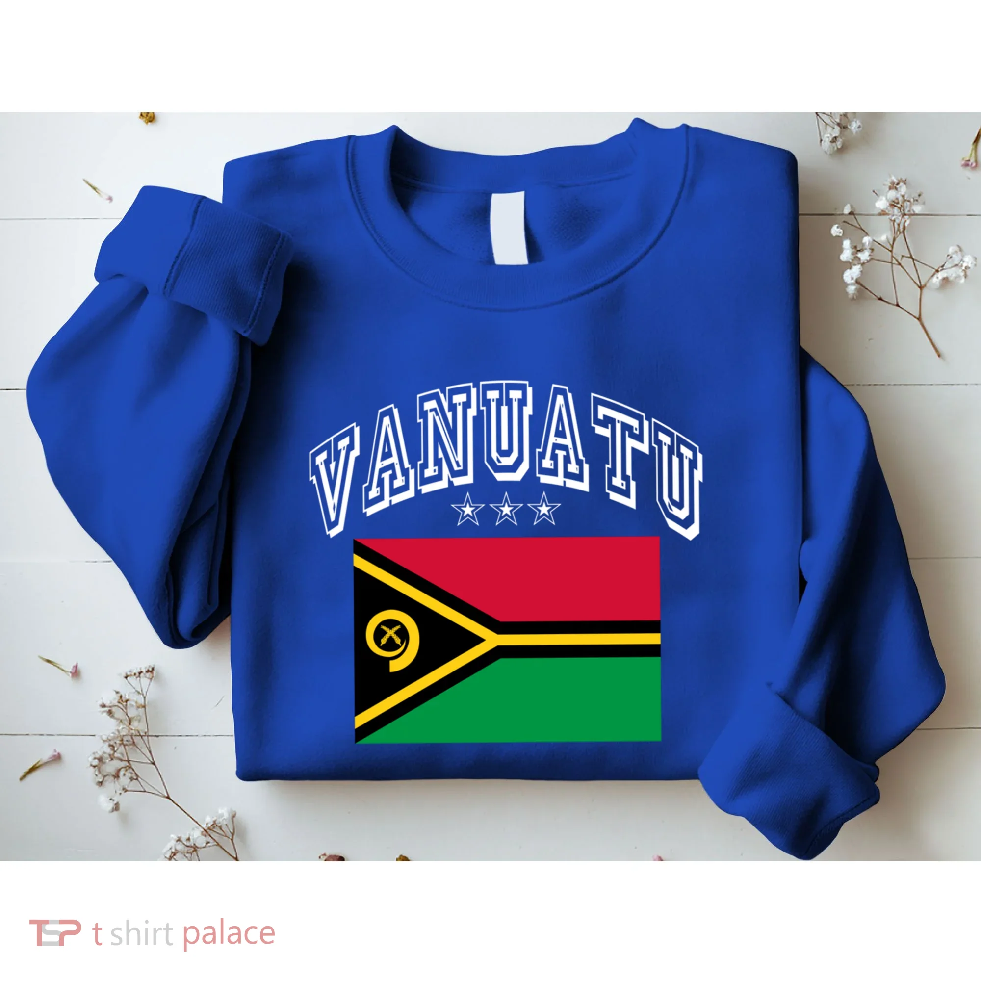 Vanuatu Patriotic Throwback Flag Souvenir Gift Sweatshirt