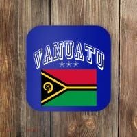 Vanuatu Patriotic Throwback Flag Souvenir Gift Coaster thumb 0