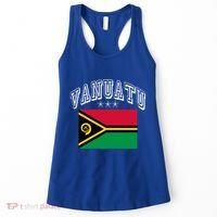 Vanuatu Patriotic Throwback Flag Souvenir Gift Women's Tank Top thumb 0