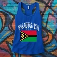 Vanuatu Patriotic Throwback Flag Souvenir Gift Women's Tank Top thumb 3