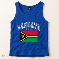 Vanuatu Patriotic Throwback Flag Souvenir Gift Tank Top thumb 2