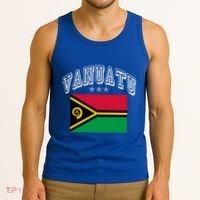 Vanuatu Patriotic Throwback Flag Souvenir Gift Tank Top thumb 3