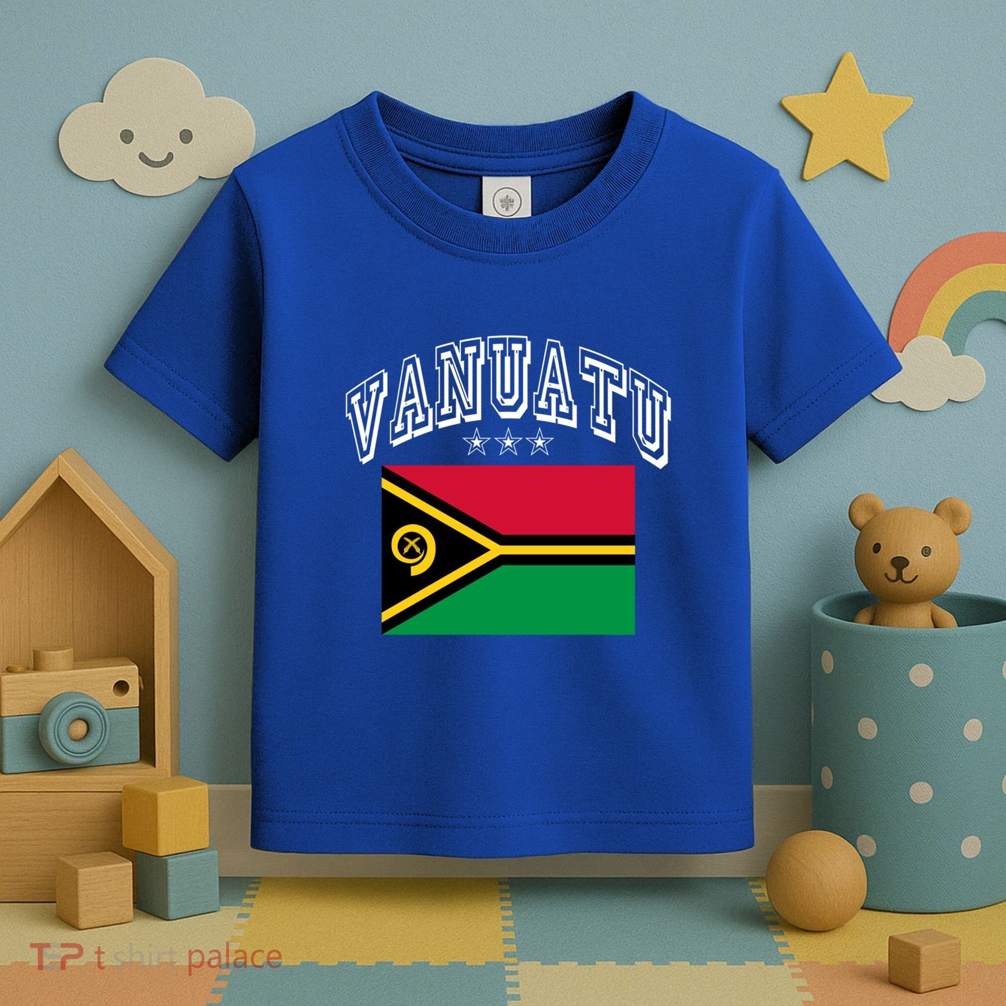 Vanuatu Patriotic Throwback Flag Souvenir Gift Toddler T-Shirt