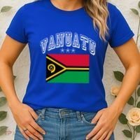 Vanuatu Patriotic Throwback Flag Souvenir Gift Women's T-Shirt thumb 2