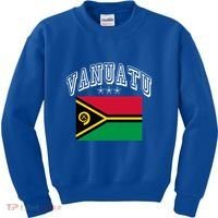 Vanuatu Patriotic Throwback Flag Souvenir Gift Kids Sweatshirt thumb 0
