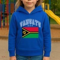 Vanuatu Patriotic Throwback Flag Souvenir Gift Kids Hoodie thumb 3