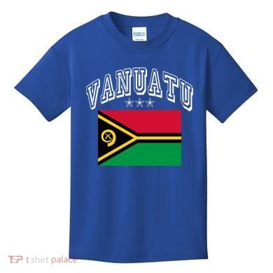Vanuatu Patriotic Throwback Flag Souvenir Gift Kids T-Shirt
