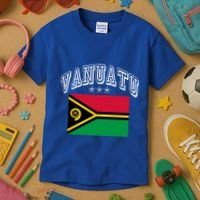 Vanuatu Patriotic Throwback Flag Souvenir Gift Kids T-Shirt thumb 3