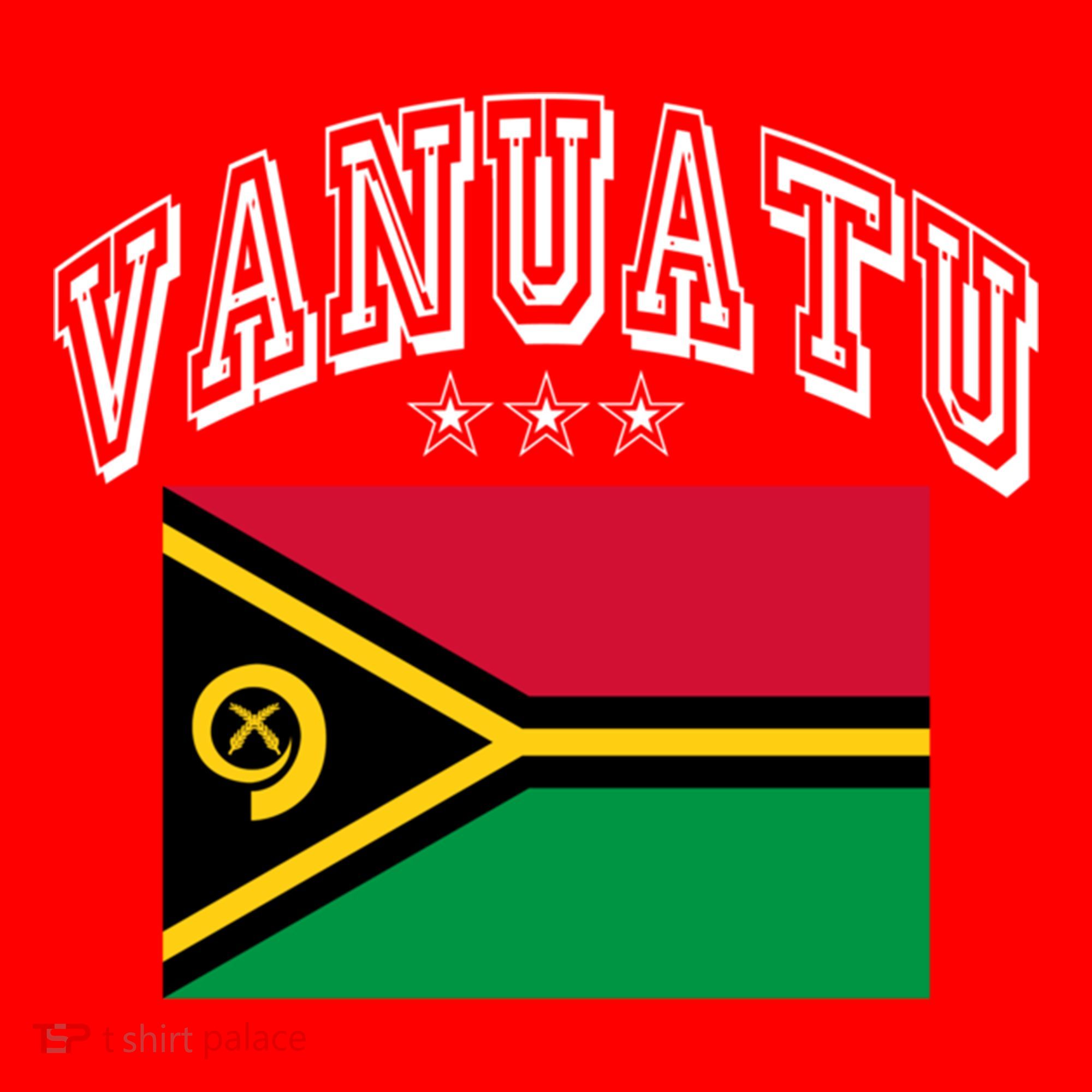 Vanuatu Patriotic Throwback Flag Souvenir Gift Santa Hat