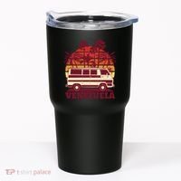 Venezuela Palm Tree Sunset Retro Tumbler thumb 0