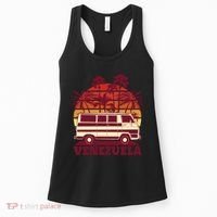 Venezuela Palm Tree Sunset Retro Women's Tank Top thumb 0