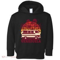 Venezuela Palm Tree Sunset Retro Toddler Hoodie thumb 0