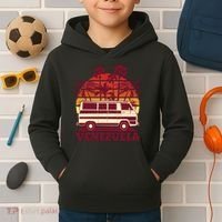 Venezuela Palm Tree Sunset Retro Kids Hoodie thumb 2