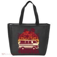 Venezuela Palm Tree Sunset Retro Tote Bag thumb 0