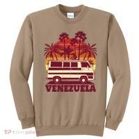 Venezuela Palm Tree Sunset Retro Sweatshirt thumb 0