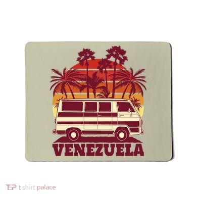 Venezuela Palm Tree Sunset Retro Mousepad