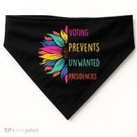 Voting Prevents Unwanted Presidencies USA-Made Doggie Bandana thumb 0