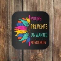 Voting Prevents Unwanted Presidencies Coaster thumb 0
