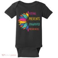 Voting Prevents Unwanted Presidencies Baby Bodysuit thumb 0