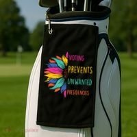 Voting Prevents Unwanted Presidencies Golf Towel thumb 2