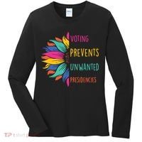 Voting Prevents Unwanted Presidencies Women's Long Sleeve Shirt thumb 0