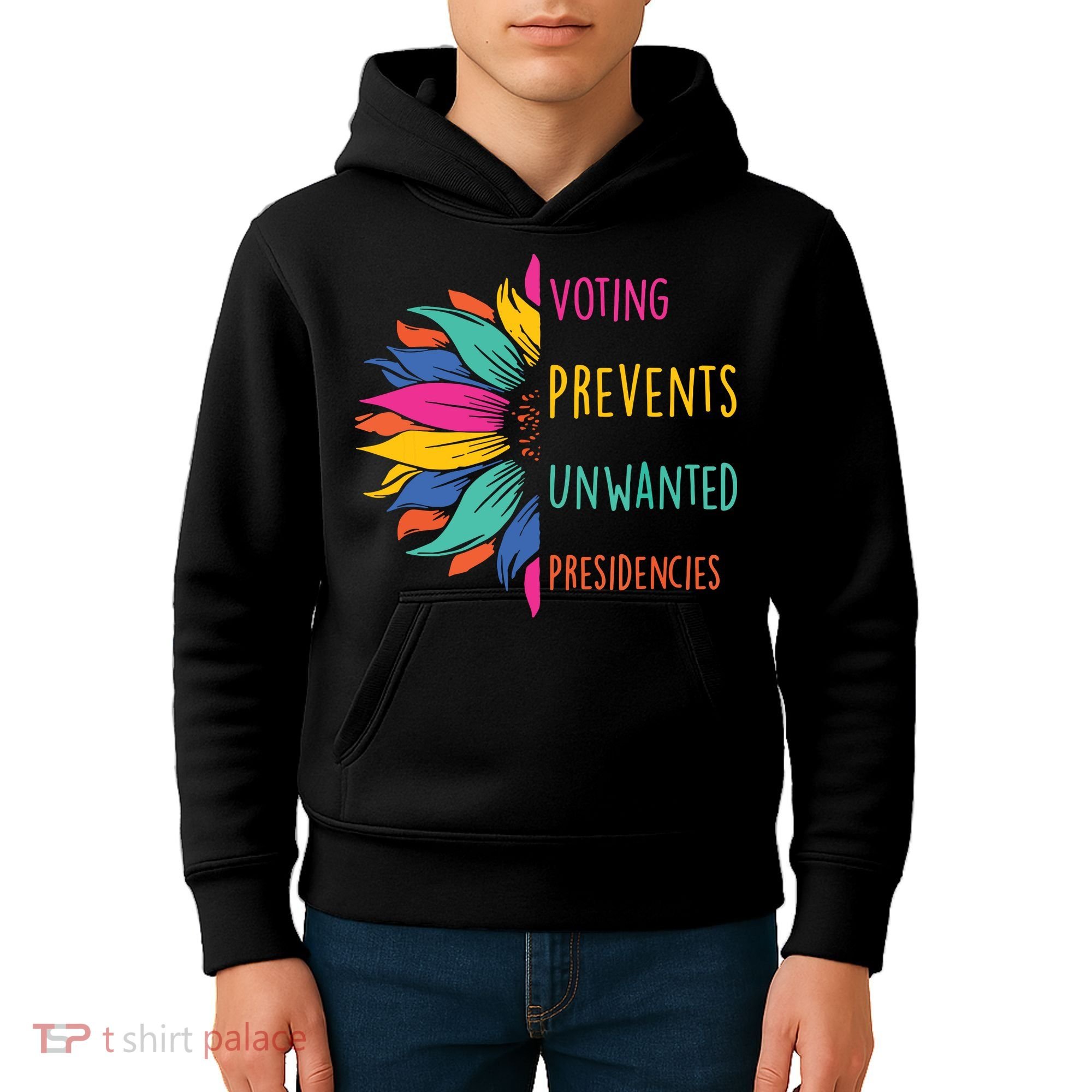 Voting Prevents Unwanted Presidencies Kids Hoodie