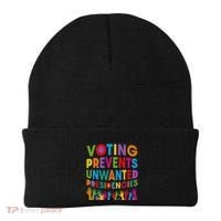 Voting Prevents Unwanted Presidencies Gift Beanie thumb 0