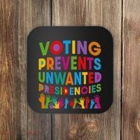 Voting Prevents Unwanted Presidencies Gift Coaster thumb 0