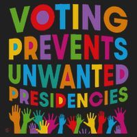 Voting Prevents Unwanted Presidencies Gift Golf Towel thumb 3