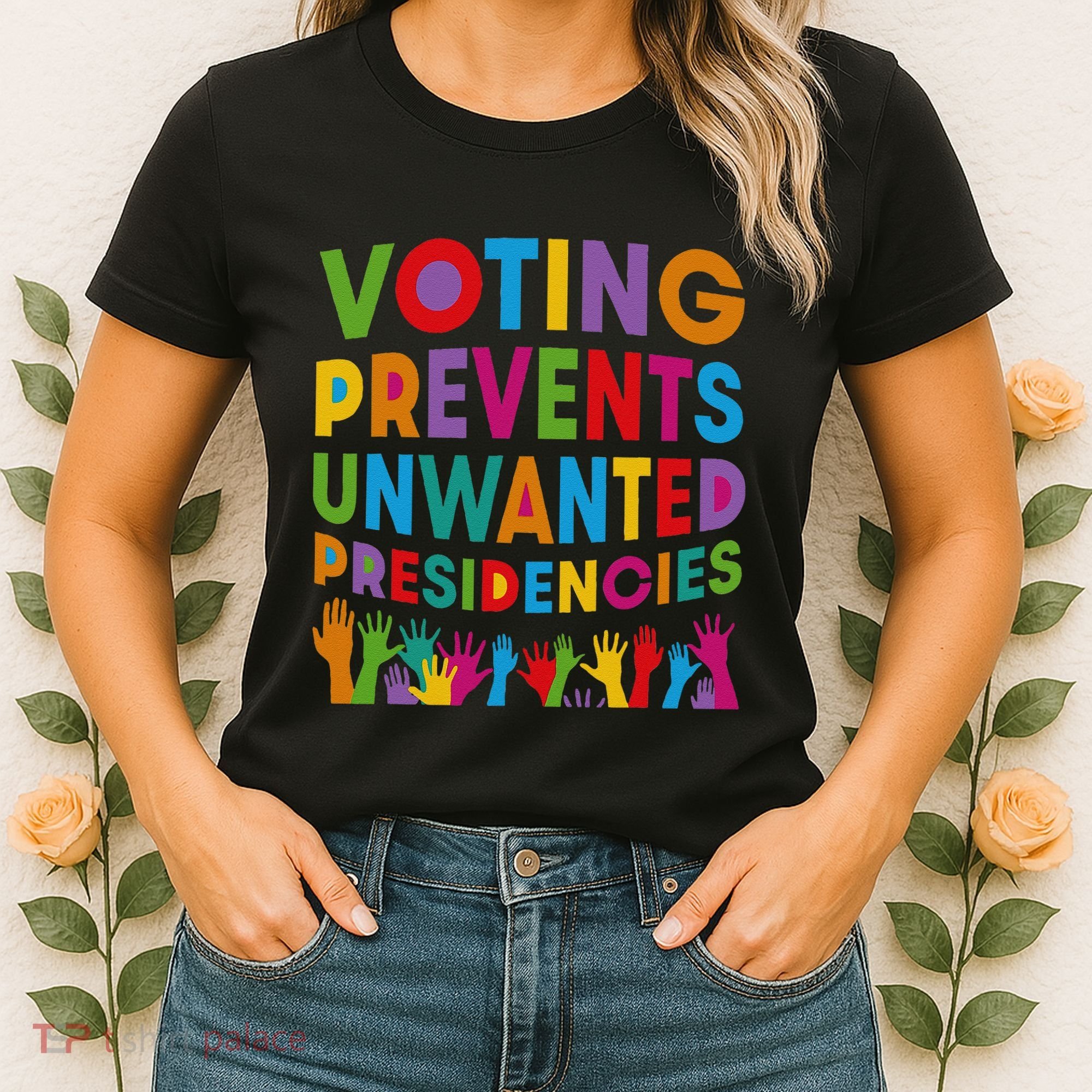 Voting Prevents Unwanted Presidencies Gift Women's T-Shirt