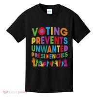 Voting Prevents Unwanted Presidencies Gift Kids T-Shirt thumb 0