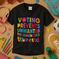 Voting Prevents Unwanted Presidencies Gift Kids T-Shirt thumb 3