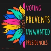 Voting Prevents Unwanted Presidencies Sunflower Women's Hoodie thumb 2