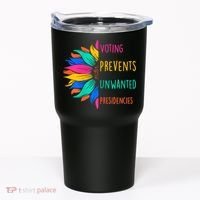 Voting Prevents Unwanted Presidencies Sunflower Tumbler thumb 0