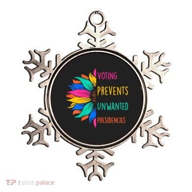 Voting Prevents Unwanted Presidencies Sunflower Ornament