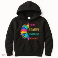 Voting Prevents Unwanted Presidencies Sunflower Kids Hoodie thumb 0