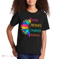 Voting Prevents Unwanted Presidencies Sunflower Kids T-Shirt thumb 2