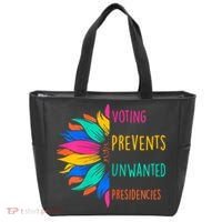 Voting Prevents Unwanted Presidencies Sunflower Tote Bag thumb 0