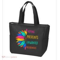 Voting Prevents Unwanted Presidencies Sunflower Tote Bag thumb 3