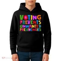 Voting Prevents Unwanted Presidencies Kids Hoodie thumb 4