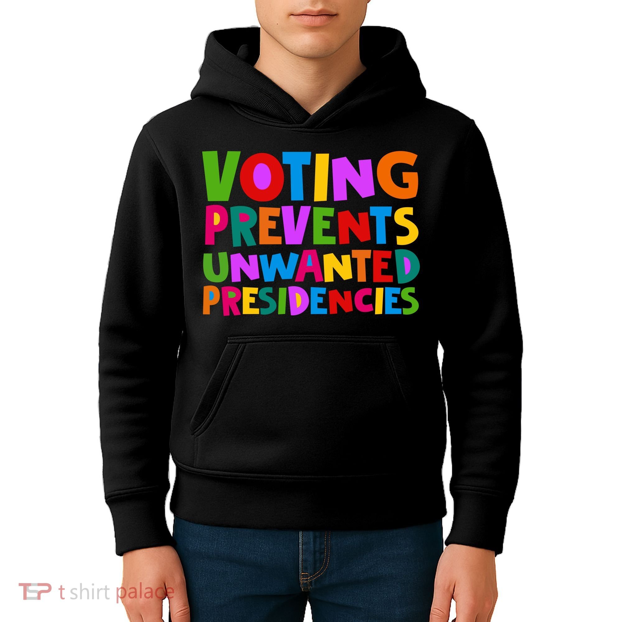 Voting Prevents Unwanted Presidencies Kids Hoodie