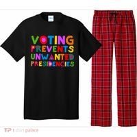 Voting Prevents Unwanted Presidencies Pajama Set thumb 0