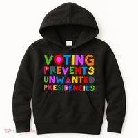 Voting Prevents Unwanted Presidencies Kids Hoodie thumb 0