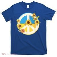 Vintage Peace Ukraine Sunflower T-Shirt thumb 0