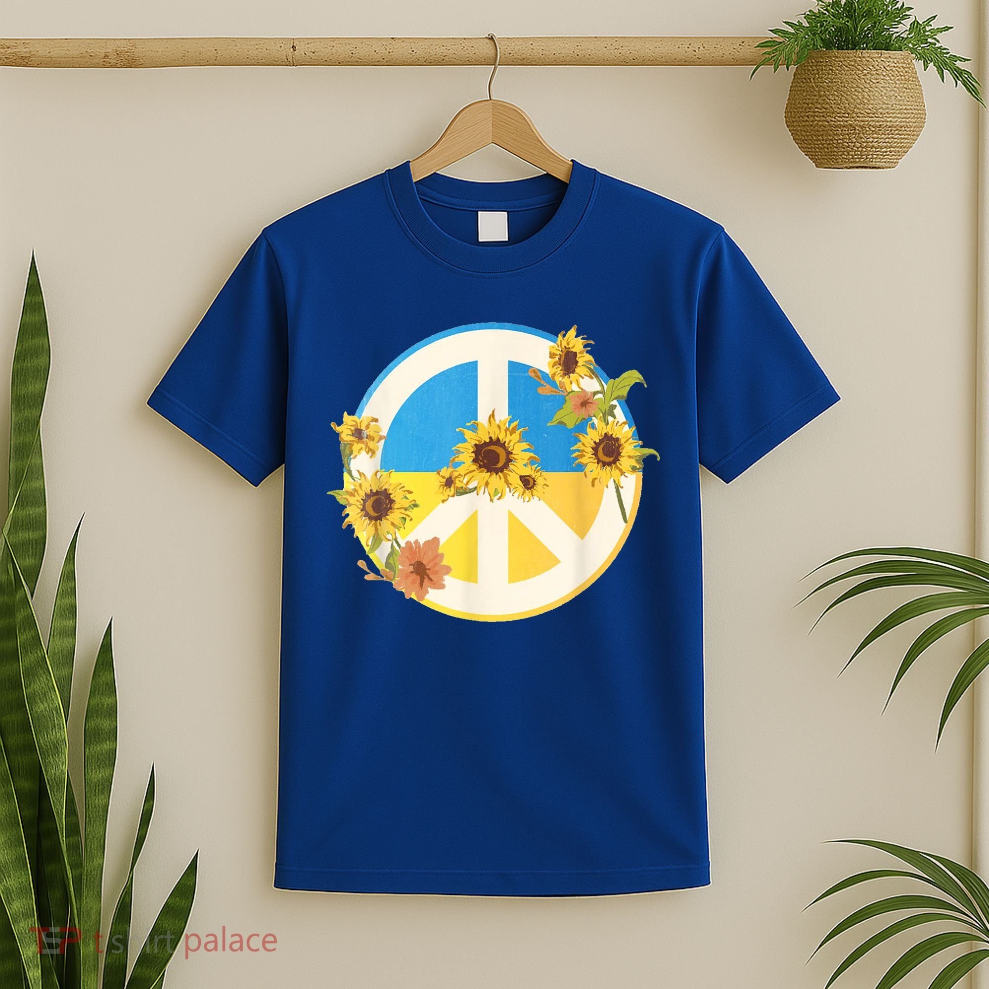 Vintage Peace Ukraine Sunflower T-Shirt
