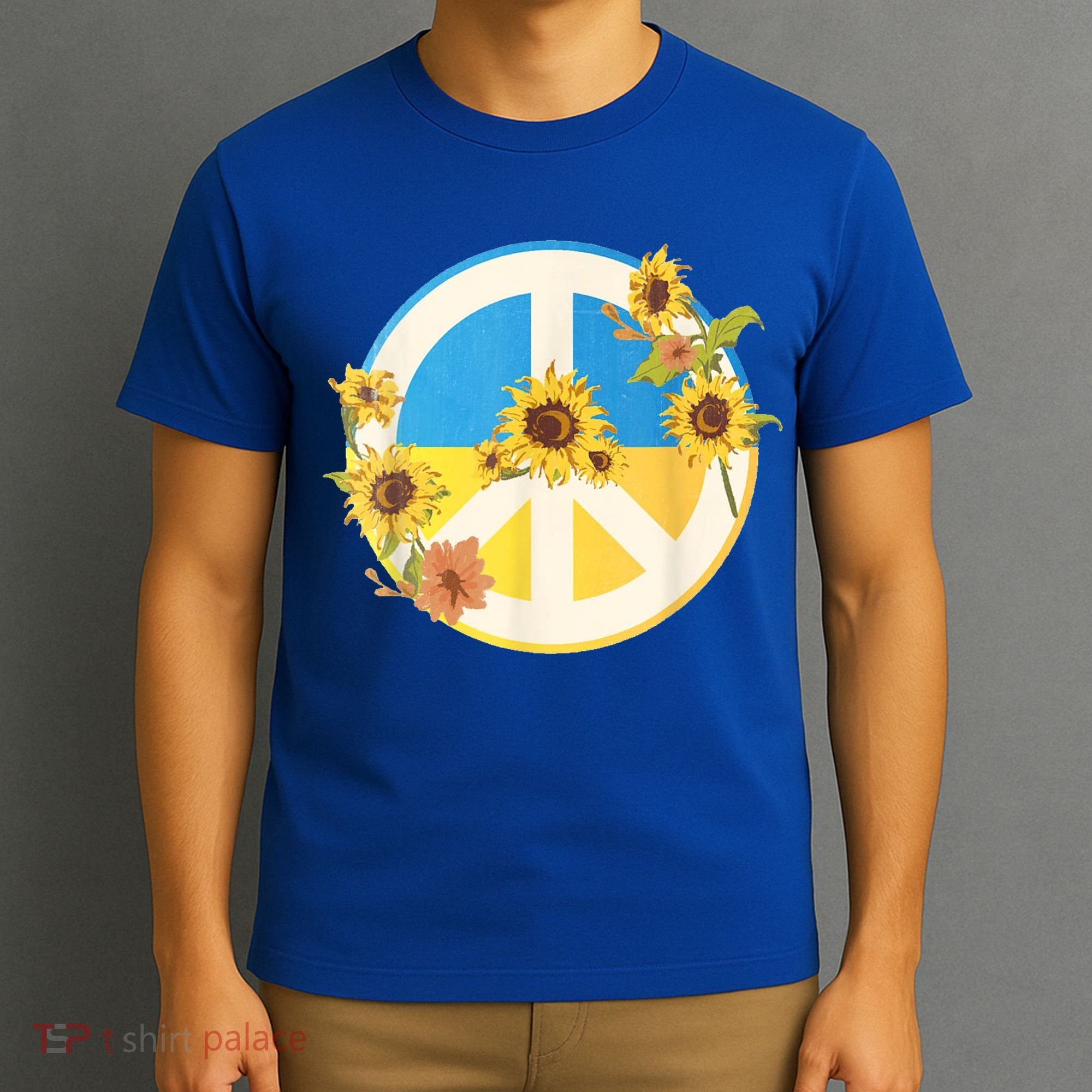 Vintage Peace Ukraine Sunflower T-Shirt